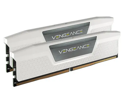 CORSAIR CMK32GX5M2E6000Z36W VENGEANCE® 32GB ( 2x16GB) DDR5 DRAM 6000MT/s CL36 AMD EXPO & Intel XMP Memory Kit WHITE