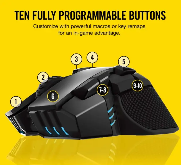 CORSAIR CH-9317011-AP IRONCLAW RGB WIRELESS Gaming Mouse (AP) 9317011 IRONCLAW RGB WIRELESS Gaming Mouse (AP) 9317011