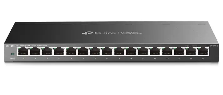 TP-LINK TL-SG116E | 16埠Gigabit簡易智慧型交換器