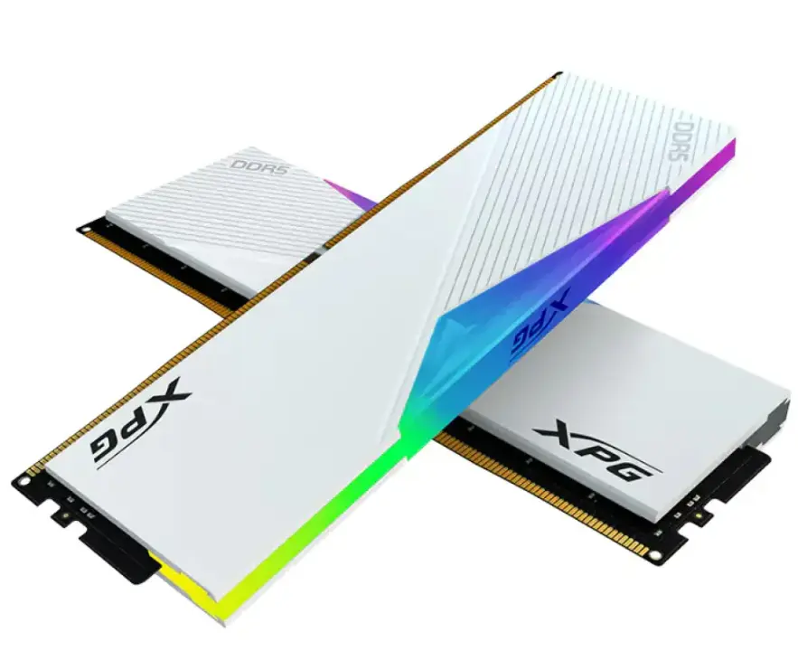 ADATA AX5U6400C3232G-DCLARWH XPG Lancer RGB DDR5 White 64GB (32GB x 2) 6400MHz CL32 EXPO XMP