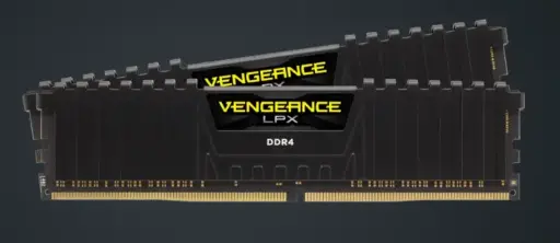 CORSAIR CMK64GX4M2E3200C16 VENGEANCE® LPX 64GB ( 2 x 32GB) DDR4 DRAM 3200MHz C16 Memory Kit - Black